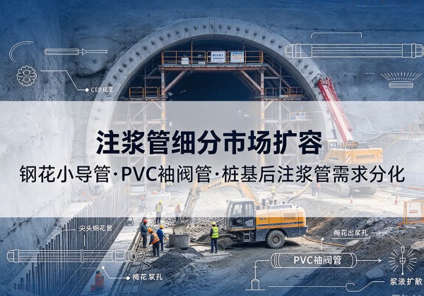 八宿注浆管细分市场扩容，隧道钢花小导管、PVC 袖阀管、桩基后注浆管需求分化